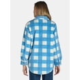 thumbnail image 4 of Time and Tru Women's Faux Shearling Shacket, Sizes XS-XXXL, 4 of 5