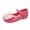 Pink, variant on Soft Ballerina Petals Flats with Strap for Girls 3D Flower Waterproof Water Shoes Mary Jane Hollow Out Clogs
