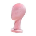 thumbnail image 4 of Cabeza de maniquí calva, cabeza de maniquí independiente, modelo de exhibición de peluca, cabeza de peluca de terciopelo para anteojos, decoración del Altura 33cm, 4 of 10
