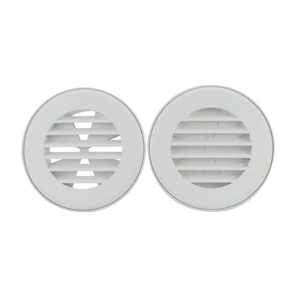 B&B Molders RV Camper 4" Thermovent with Damper, White