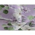 thumbnail image 3 of Ambesonne Botanical Quilted Bedspread Set 3 Pcs, Spring Eucalyptus Leaf, Twin, Olive Green Coconut Lilac, 3 of 4