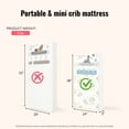 thumbnail image 3 of Dream on Me 2-In-1 Breathable 2-Sided Mini/Portable Crib Innerspring Mattress, 3 of 9