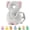 Grey Elephant, variant on Babe Head Protector Backpack, Toddler Walking Fall Head Protection