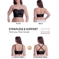 thumbnail image 5 of MINTREUS Strapless Bras for Women Wirefree Non-Slip Seamless Padded Bandeau Push Up Jelly Bra, 5 of 11