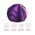 thumbnail image 3 of Yiaed Lavender Field Sunset Print Reusable Shower Cap & Bath Cap & Lined, Oversized Waterproof Shower Caps Designed for all Hair Lengths, 3 of 7