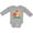 AC-Heather Grey, variant on Inktastic 1st Birthday Woodland Fox 1 Year Old Boys or Girls Long Sleeve Baby Bodysuit