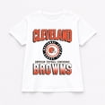 thumbnail image 6 of Women's Gameday Couture White Cleveland Browns Oversized All-Time Classic Flowy T-Shirt, 6 of 6