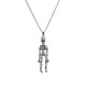 thumbnail image 1 of Collar de Halloween con colgante de cabeza de calabaza, murciélago y calavera fantasma, 1 of 6