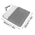 thumbnail image 3 of Foot Warmer Electric Heating Pad Soft Fleece Pad Cushion Feet Warm Floor Mat, 3 of 4