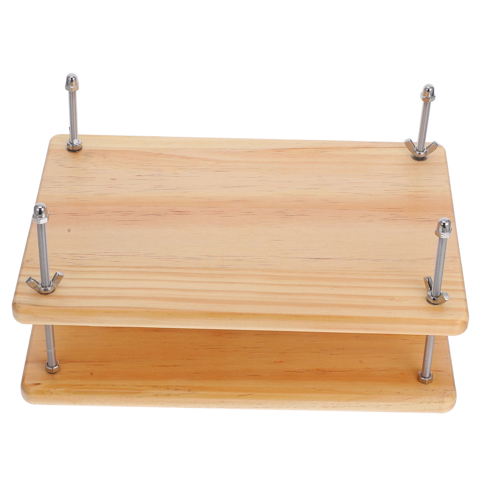 OUNONA Wooden Book Press Plate Manual Binding Machine 1 Set Easy to Use Bookbinding Tool