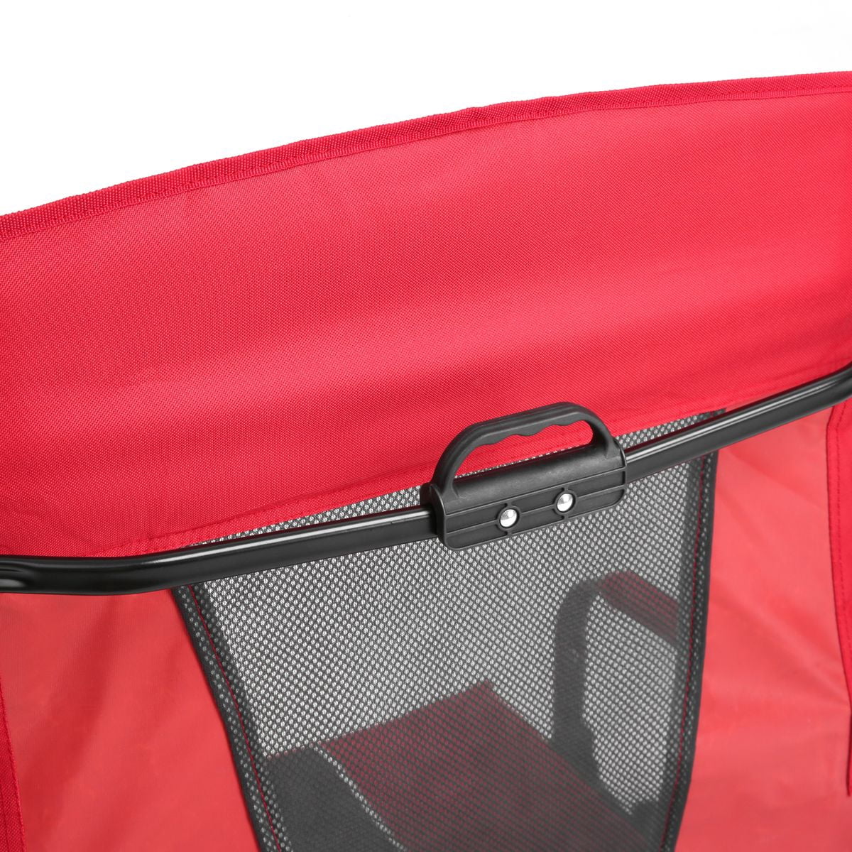 Sailvan Heavy Duty Camping Directors Chair, Oversized Folding Chair with Side Table & Pocket for Beach Picnic Fishing, Red