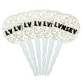 thumbnail image 1 of Lynsey Cupcake Picks Toppers - Set of 6 - Mutlicolored Speckles, 1 of 1