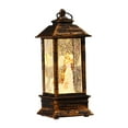 thumbnail image 2 of Lighted Christmas Snow Globe Lantern Crafts Desktop Statue Table Centerpiece for Angel, 2 of 7