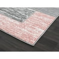 thumbnail image 5 of L'Baiet Verena Geometric Area Rug Pink Grey 4' x 6' Medium Area Rugs Carpet for Living Room, Bedroom, Dining Table, Office, Hallway, Foyer | Neutral Colorful Modern Abstract Home Decor, 5 of 7