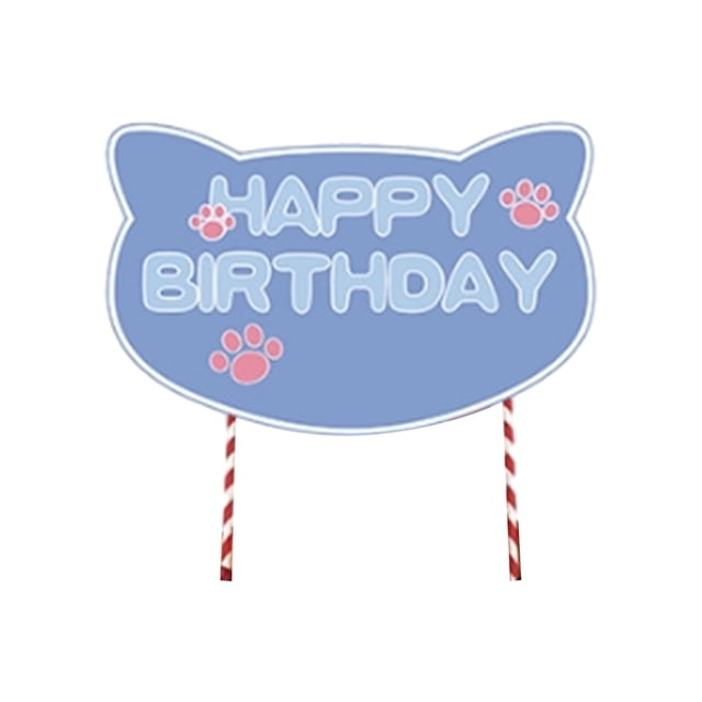 Bearachild Tarjeta de papel, 0 Uds., cartel de feliz cumpleaños, decoraciones de cumpleaños para fiesta de cumpleaños Kits de decoración para fiestas Azul 7 pulgadas