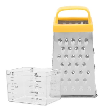 Multifunctional Stainless Steel Four-sided Cheese Grater with Box Vegetable Food Practical Built God Tough Plastic