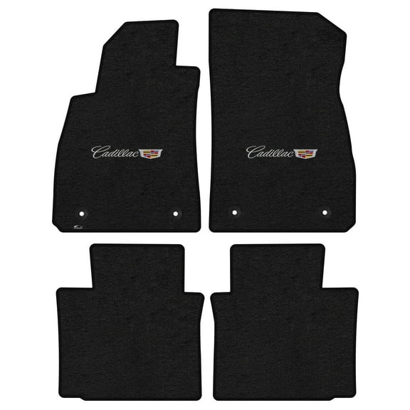Lloyd Mats Custom Fit Floor Mats for Cadillac XTS 2017-ON LogoMat 4Pc Set Charcoal