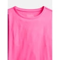 thumbnail image 2 of Wonder Nation Girls Kid Tough Tee with Long Sleeves, Sizes 4-18 & Plus, 2 of 3