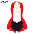 thumbnail image 2 of Disfraz de maestro de ceremonias de circo para niñas, disfraz de anfitrión, mono de gimnasia con botones vintage, vestido de tutú de malla de ballet para niños, ropa de baile, 2 of 5