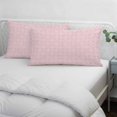 thumbnail image 4 of Pink Morocco King Size Pillow Cover, Pillowcase Protectors with Zipper, Breathable Decorative Throw Pillow Case Cover, Geometric Leaf Diamond Lattice Abstract Pillow Shams for Couch Sofa 20x36Inch, 4 of 8