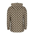 thumbnail image 4 of V Neck Hoodies for Women Pullover Casual Polka Dots Tunic Tops Loose Long Sleeve Sweatshirts Tees, 4 of 6