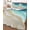 Teal, variant on Quilts Queen Size Bedding Set, Turquoise Ombre Oceans Reversible Summer Quilt 3 Pieces, Watercolor Summer Coastal Beach Waves Lightweight Bedspreads Coverlets with 2 Pillow Shams for All Seasons
