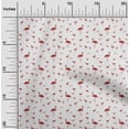 thumbnail image 2 of oneOone Cotton Jersey Maroon Fabric Flamingo Dress Material Fabric Print Fabric By The Yard 58 Inch Wide, 2 of 4