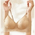 thumbnail image 6 of No Underwire Bra for Women Comfortable Seamless Push up Wireless Bras Underwear with Adjustable Strap (32/70ABC, Beige), 6 of 6