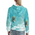 thumbnail image 7 of Salouo Tranquil Ocean Canoe Journey Pattern Hoodie Sweatshirts for Women, Autumn Pullover Hoodie Workout Sweat Women's Long Sleeve Preppy Sweatshirts-Medium, 7 of 7