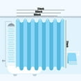 thumbnail image 5 of Coolnut Bath Shower Curtain Liners Christmas Advent Calendar 60x72in Polyester Waterproof with 12 Curtain Hooks Bathroom Accessories Decoration, 5 of 6