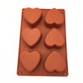 thumbnail image 2 of Yuarrent Tazas de silicona para magdalenas, molde de corazón de Chocolate antiadherente resistente al calor, bandeja Flexible para magdalenas, molde para Cocina y Comedor Yuarrent HA034534-00, 2 of 6