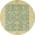 thumbnail image 1 of Ahgly Company Indoor Round Abstract Brown Gold Oriental Area Rugs, 8' Round, 1 of 6