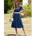 thumbnail image 5 of Zeagoo Floral Casual Dresses Modest Tshirt Dress Aline Midi Dress Floral Boho Sundress with Pockets Cotton Ladies Summer Dress Travel Dress Holiday Dresses, 5 of 5