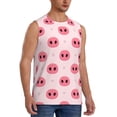 thumbnail image 2 of Easygdp Pig Noses Men's Breathable Tank Tops Sleeveless Sporty T Shirts for Basketball, Mountaineering, Bodybuilding -Large, 2 of 8