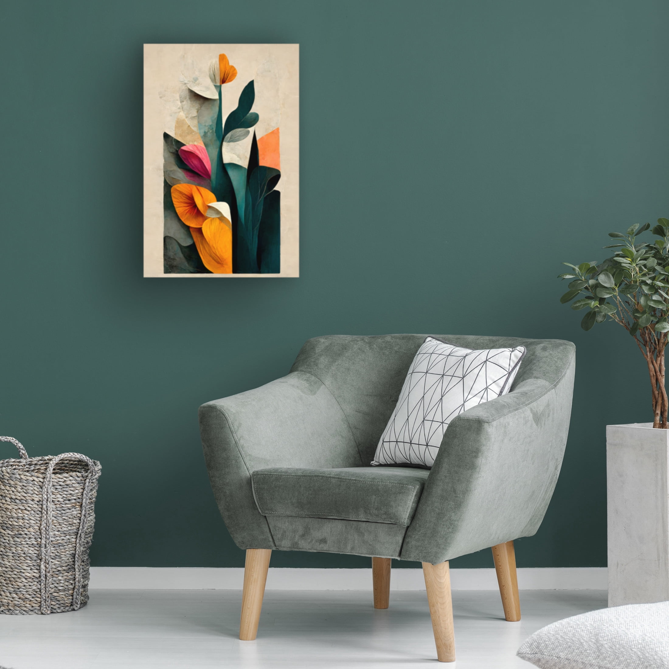 Canvas Wall Art - Treechild 'In The Garden' Wall Art for Living Room, Bedroom, or Office D?cor by Trademark Fine Art - 22 x 32 Inches