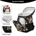 thumbnail image 3 of Backpack Cooler lunch bag 36 Can Capacity Insulated Bag for Camping, Beach, Hiking & Travel Watercolor Opossum Pattern, 3 of 7