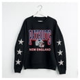 thumbnail image 4 of Women's Gameday Couture  Black New England Patriots Pure Victory Rhinestud Star-Sleeve Pullover Sweatshirt, 4 of 4
