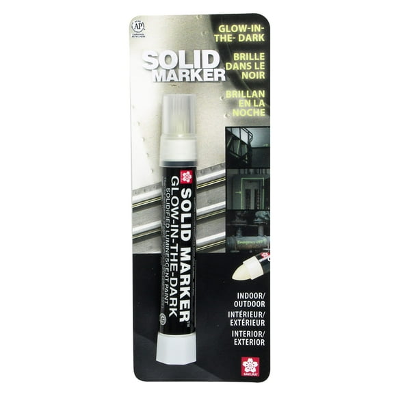 Sakura Solid Glow-In-the-Dark Paint Markers - Permanent Marker Paint Pens - Window, Wood, & Glass Marker - Glow In the Dark Paint - 1 Pack