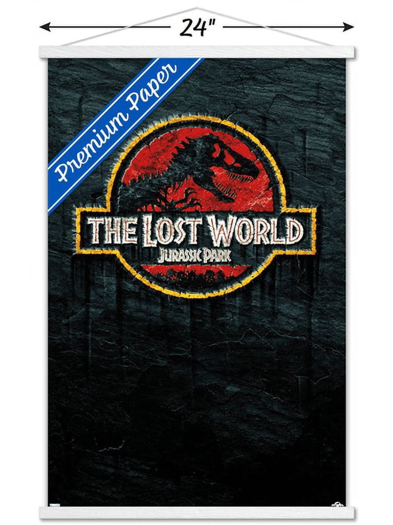 Jurassic Park: The Lost World - Logo Wall Poster with Wooden