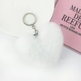 thumbnail image 4 of Heart Shape Hair Pendant Handbag Decor Keychain Key Buckle Ring Shoulder Bag Hanging Ornaments, 4 of 4