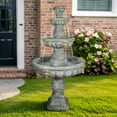 thumbnail image 2 of 59.5" H Outdoor Water Fountain - Large Cascading Floor-Standing Fountain for Patio, Yard and Home, 2 of 10