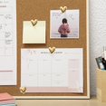 thumbnail image 3 of 24Pcs Cute Soft Wooden Board Thumbtack with Golden Hearts for Photo Walls, Memos, Whiteboards, and Decorative Thumbtack (Silver), 3 of 6