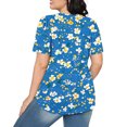 thumbnail image 5 of Otaozi Womens Summer Tops Dressy Casual Plus Size Womens Tops Sexy Summer Petite Blouses For Women Size Petite Office Women Beach Fashion Clothing Set, 5 of 6