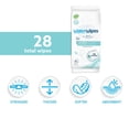 thumbnail image 2 of Sensitive+ On The Go Wipes, 3-In-1 Cleans, Cares, Protects, 99.9% Water, Unscented & Hypoallergenic Wet Wipes, 28 Count (Pack of 1), 2 of 4