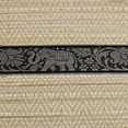 thumbnail image 2 of Set of 4 Mighty Elephant Pearly White Silk Trim Reed Placemats and Coasters â¦, 2 of 5