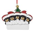 thumbnail image 1 of Forma de oso negro Diy nombre escritura colgante colgante adorno para árbol de Navidad Decoración, 1 of 5