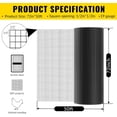 thumbnail image 4 of Black Hardware Cloth 72" x 50' | 1/2 Inch Mesh 19 Gauge | Vinyl Coated Welded Wire Mesh Roll | PVC Hardware Cloth & Chicken Wire Fencing for Garden Fence and Home Improvement Projects, 4 of 7