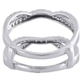 thumbnail image 4 of 14K White Gold Diamond Solitaire Engagement Wrap Contour Enhancer Ring 0.50 Ct., 4 of 6
