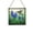 Bluebonnet, variant on Cherry Blossom and Hummingbirds Stained Glass Panels Window Hangings Tiffany Glass Traditional Art Crafts for Home Decor Gifts Square design, 8in 74OR7