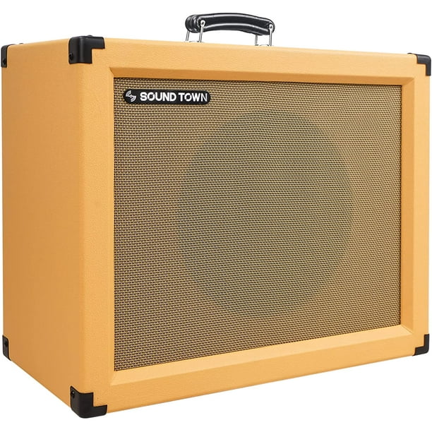 Sound Town 1 x 12" Empty Guitar Speaker with Birch Plywood Construction, Orange Tolex